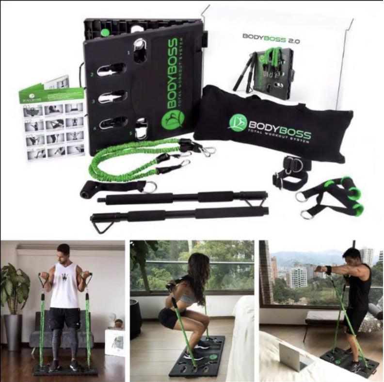 Multifunctional Rally Apparatus Gym Portable Fitness Board Rally Cable Household Set