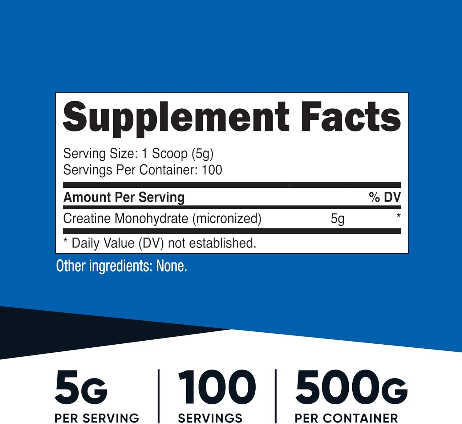 Creatine Monohydrate Micronized Powder 500G, 5000Mg per Serv (5G) - 100 Servings, 17.9 Oz
