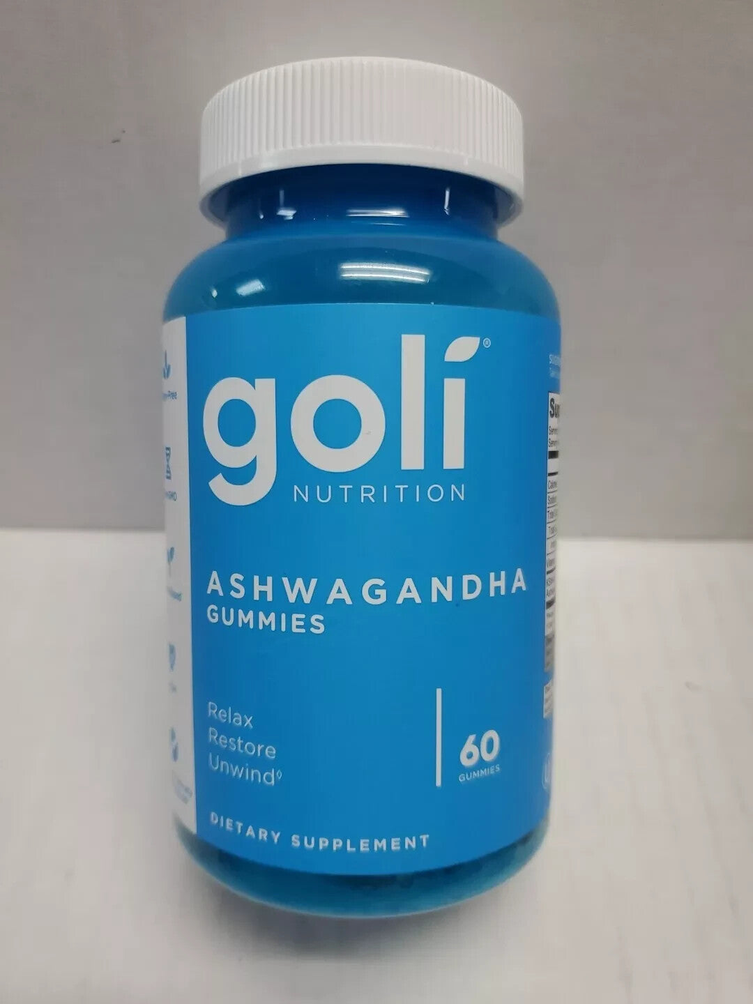 Goli Nutrition Ashwagandha Gummies Relax Restore Unwind Mixed Berry 60 Ct 07/26