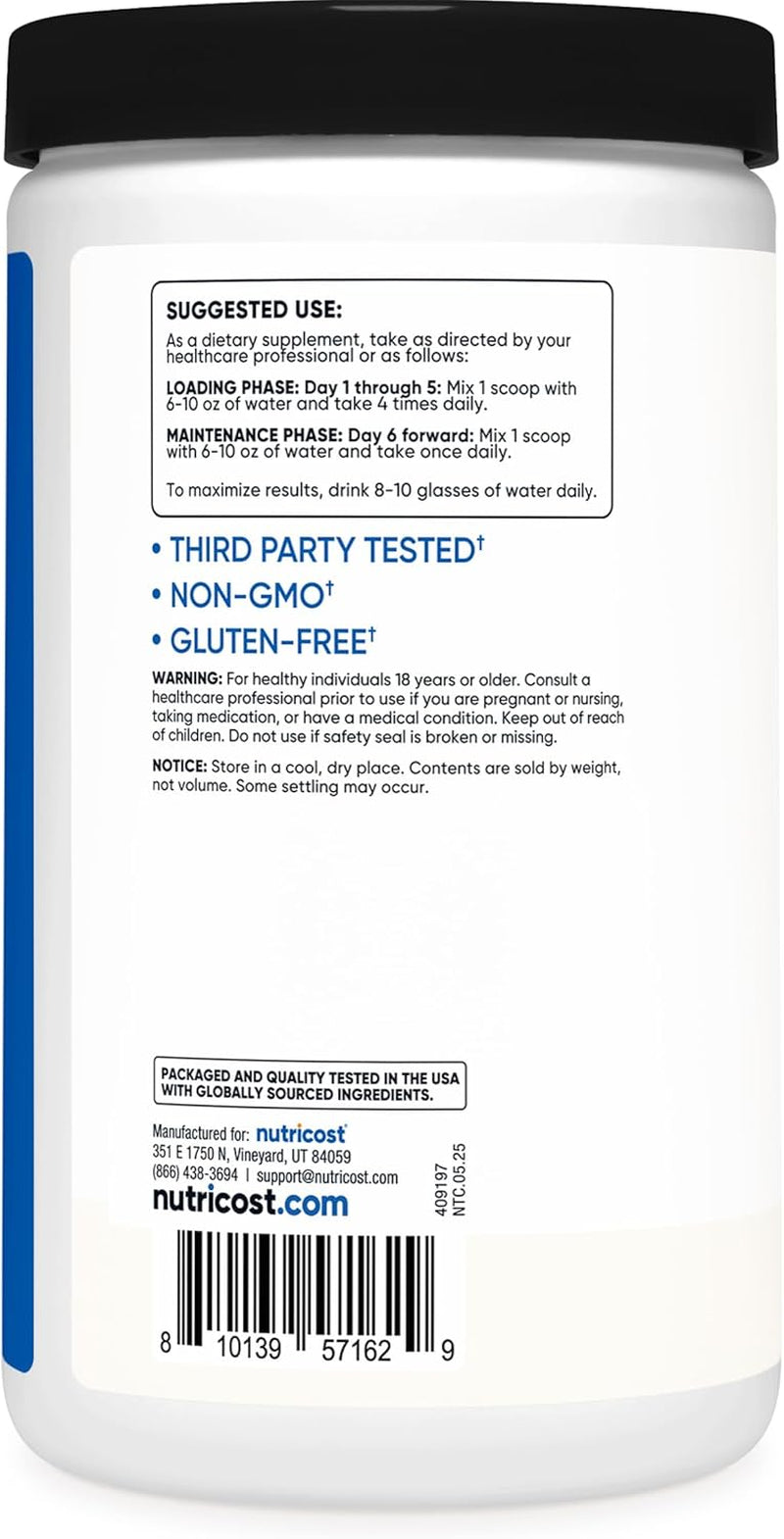 Creatine Monohydrate Micronized Powder 500G, 5000Mg per Serv (5G) - 100 Servings, 17.9 Oz